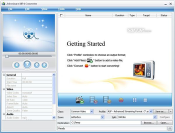 Joboshare MP4 Converter screenshot 3