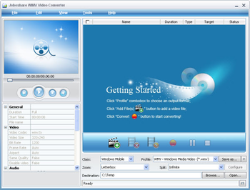 Joboshare WMV Video Converter screenshot