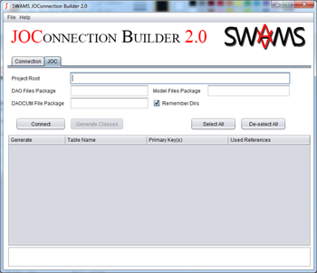 JOConnection Builder screenshot