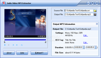 Jodix Video MP3 Extractor screenshot