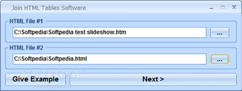 Join HTML Tables Software screenshot