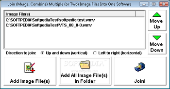 Join (Merge, Combine) Multiple (or Two) Image Files Into One Software screenshot