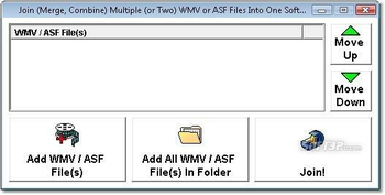Join (Merge, Combine) Multiple WMV or ASF Files Into One Software screenshot 2