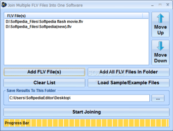 Join Multiple FLV Files Into One Software screenshot