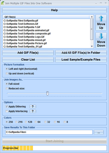 Join Multiple GIF Files Into One Software screenshot