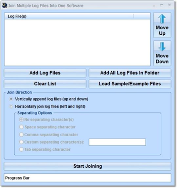 Join Multiple Log Files Into One Software screenshot