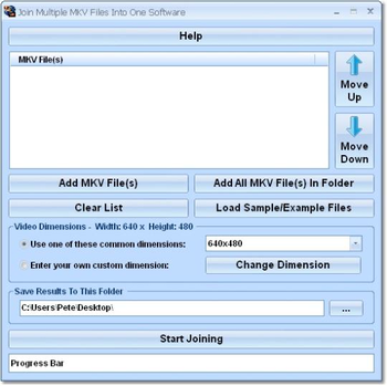 Join Multiple MKV Files Into One Software screenshot