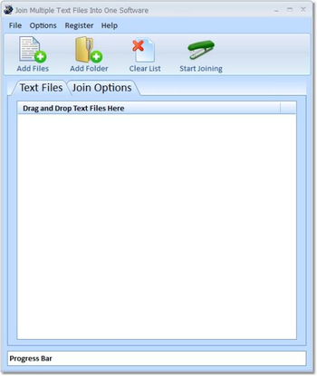 Join Multiple Text Files Into One Software screenshot