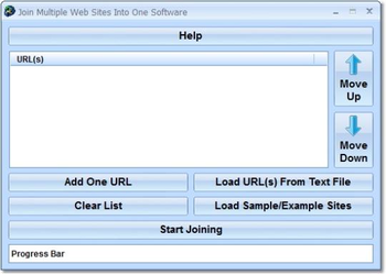 Join Multiple Web Sites Into One Software screenshot
