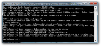 JonDoConsole screenshot