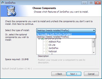 JonDoFox screenshot