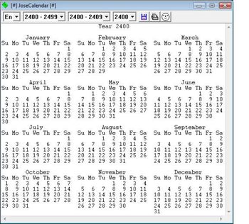 josecalendar screenshot