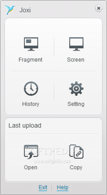 Joxi screenshot