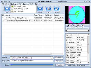 Joy MP4 Converter screenshot 2