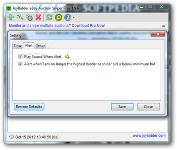 JoyBidder eBay Auction Sniper Free screenshot 3