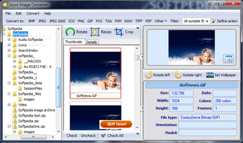 Joyce Image Converter screenshot