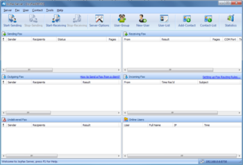 Joyfax Server screenshot