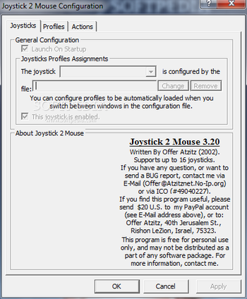 Joystick 2 Mouse screenshot 2
