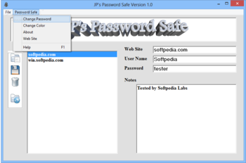 JP's Password Safe screenshot 2