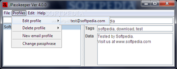 JPasskeeper screenshot 2