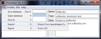JPasskeeper screenshot 5