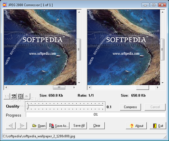 JPEG 2000 Compressor screenshot