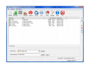 JPEG BMP TIFF to GIF Converter 3000 screenshot