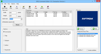 JPEG Comment Editor screenshot