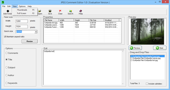JPEG Comment Editor screenshot 4