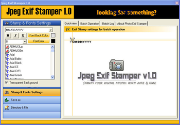 Jpeg Exif Stamper screenshot