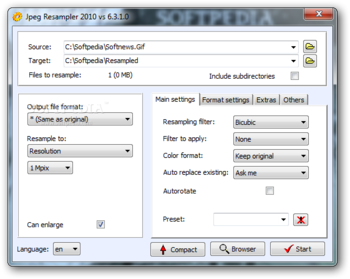 JPEG Resampler screenshot