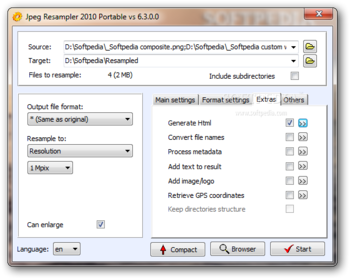 JPEG Resampler Portable screenshot 3