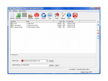 Jpeg Tiff Bmp to Flash Converter 3000 screenshot