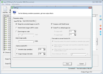 Jpeg Tiff Bmp to Flv Converter 3000 screenshot 2
