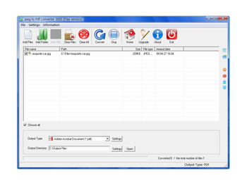 Jpeg To Pdf Converter 3000 screenshot