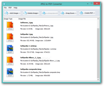 JPEG to PDF Converter screenshot