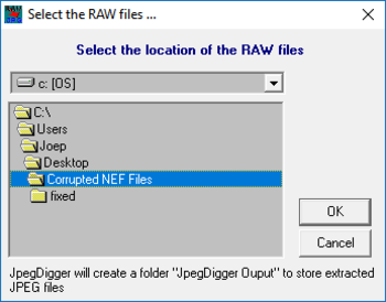 JpegDigger screenshot