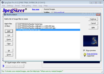 JpegSizer screenshot 3