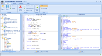 JPEXS Free Flash Decompiler screenshot