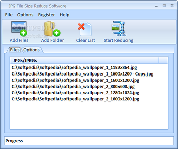 JPG File Size Reduce Software screenshot
