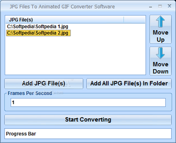 JPG Files To Animated GIF Converter Software screenshot