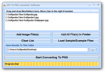 JPG To PNG Converter Software screenshot 1
