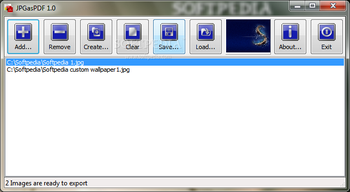 JPGasPDF screenshot