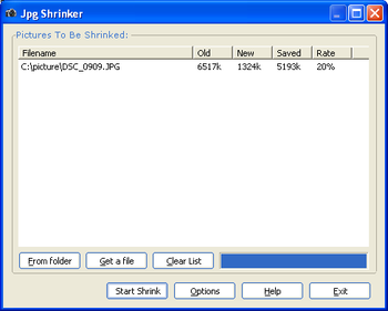 JpgShrinker screenshot