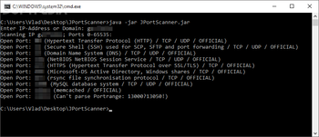 JPortScanner screenshot