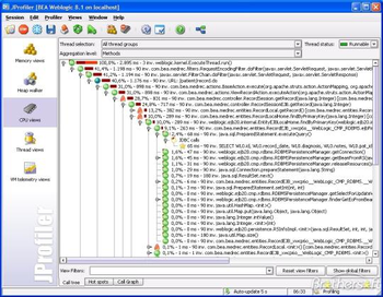 JProfiler  screenshot