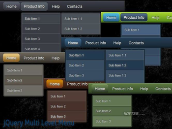 jQuery Multi Level Menu Style 11 screenshot 3