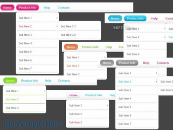 jQuery Popup Menu Style 13 screenshot 2