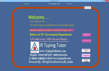 JR Typing Tutor screenshot