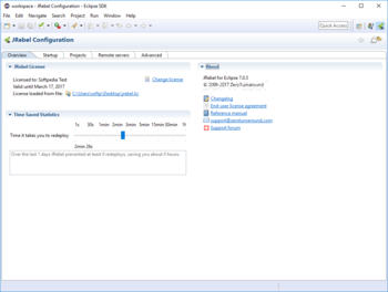JRebel screenshot